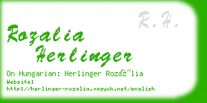 rozalia herlinger business card